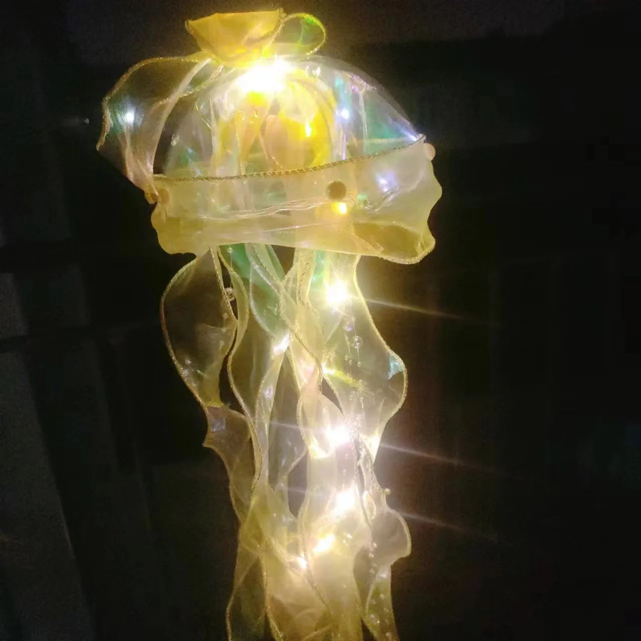 LED Jellyfish Lamp Colored DIY Mermaid Jellyfish Light Hand-held Luminous Lantern Girls Birthday Party Wedding Decor Night Light