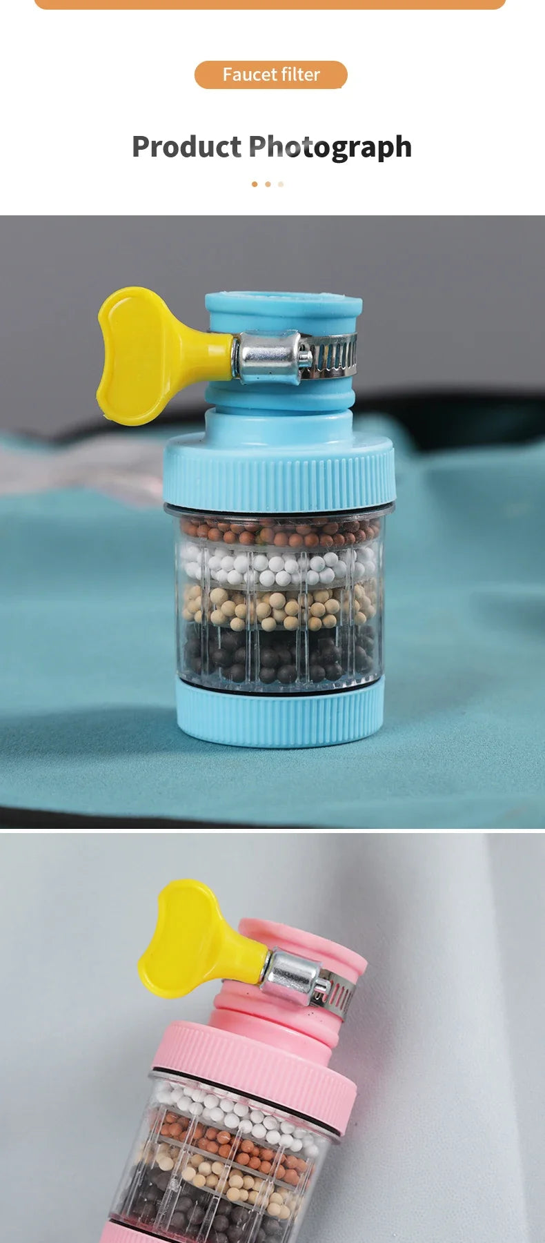 Mini Faucet Water Filter – Four Color Options