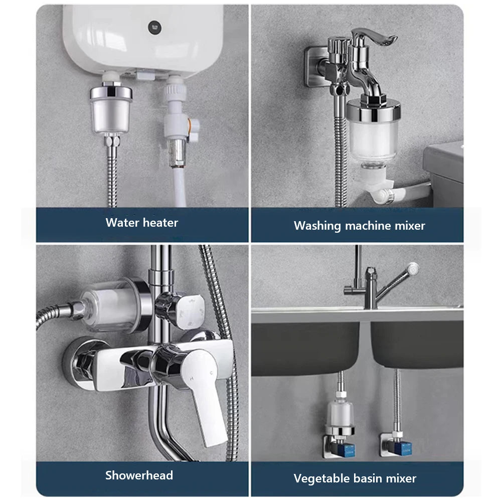 Transparent Shower Water Filter & PP Cartridge Bundles