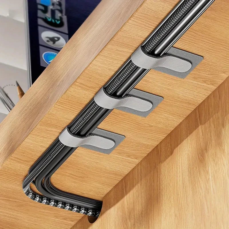 Reusable Cable Ties – Desk & Home Cord Organizer Straps for Clean Setup