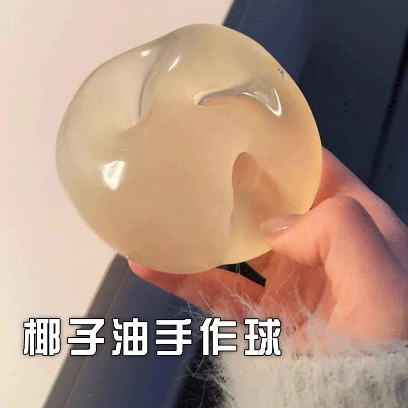 Translucent Squeeze Fidget Ball – 1 Piece, Random Color
