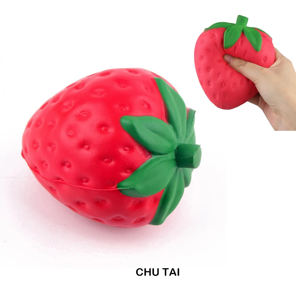 Jumbo Strawberry Squeeze Fidget Toy