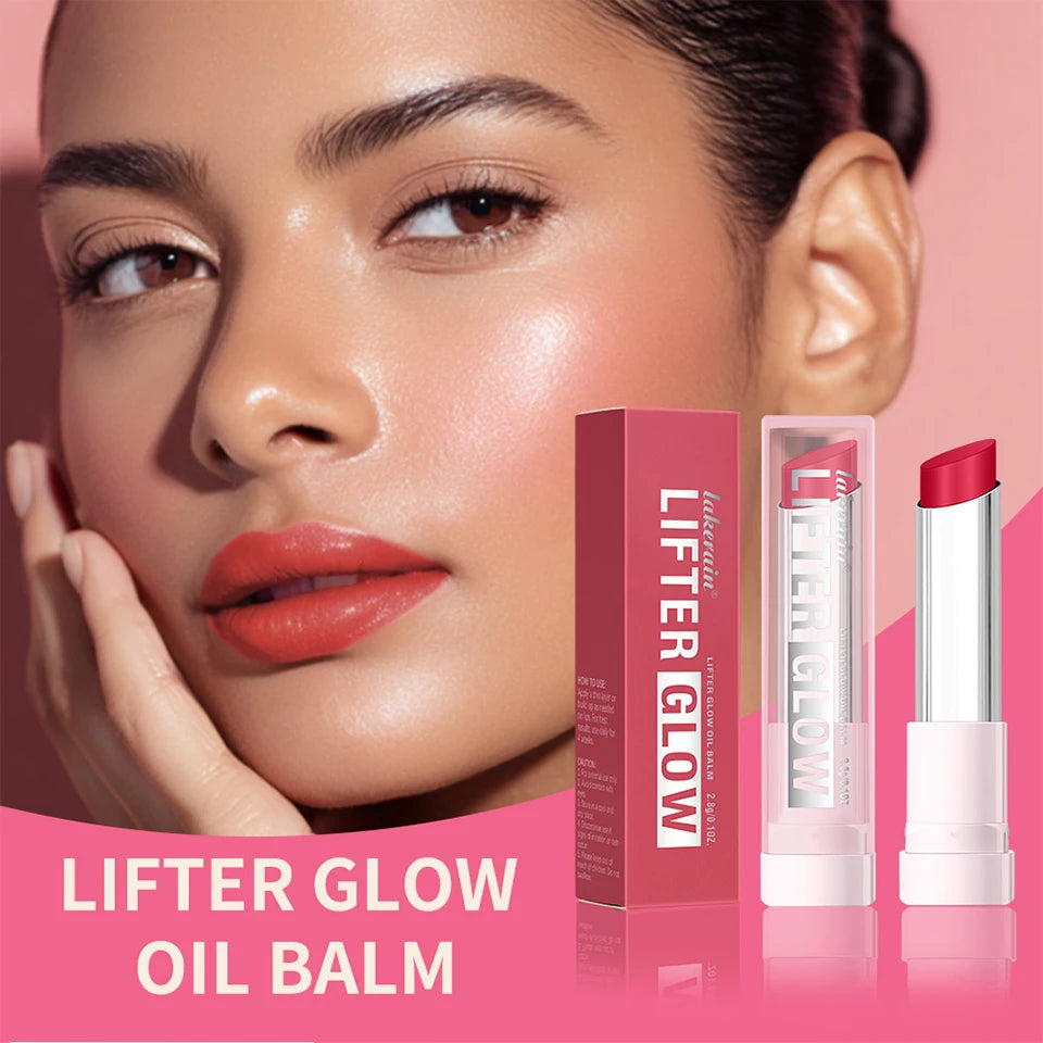 Lakerain Glow Lip Oil Balm Long Lasting Moisturizing Nourishing Daily Care Lip Balm Smooth-melt Softness Texture Natural Makeup