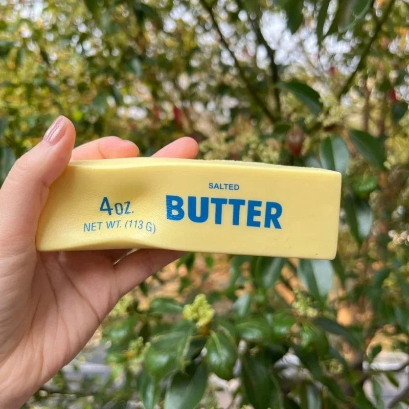 Squishy Butter Stick Fidget Toy – Elastic Cheese Stick, Anxiety Relief, CE Certified