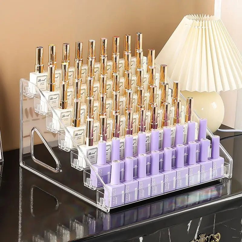 Tiered Nail Polish Display Rack – 3–7 Tier Options