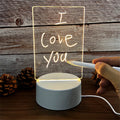 LED Acrylic Message Board – USB-Powered Warm White Light
