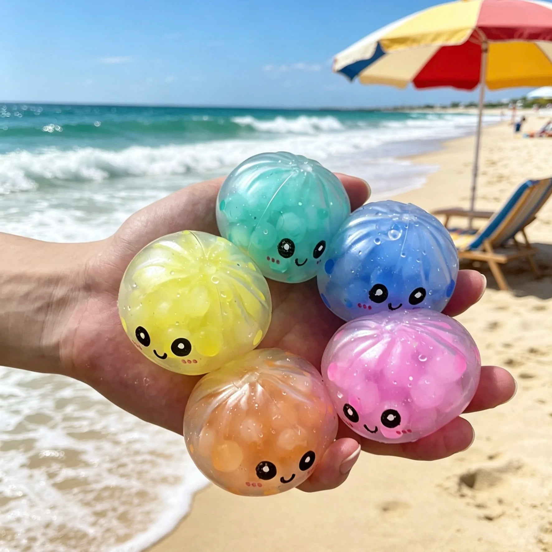 Dumpling Decompression Squish Balls Reusable Low Rebound Stress Dough Toys for Home Office Decoration Daily Gifts