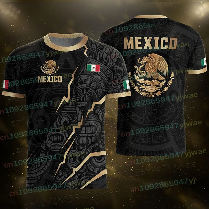 Mexico Special Youth Football Jersey Mens Women Casual Sport Breathable Top for Competition Training Tees Summer Men's Clothing