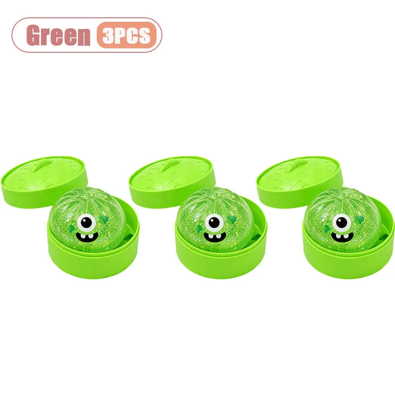 Halloween Bun Squishy Toy - Slow Rebound Stress Relief, 1–5 Pack, 5 Colors