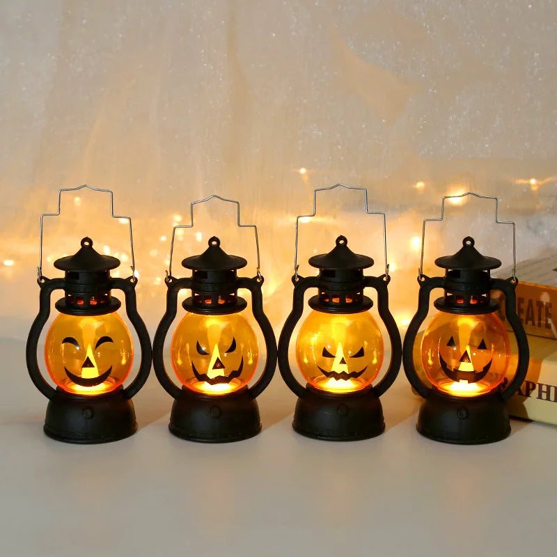Mini LED Pumpkin Lantern – Halloween Decoration