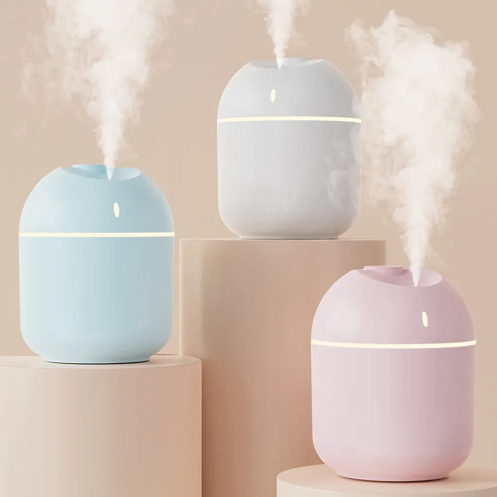 Mini USB Cool-Mist Humidifier with LED Light – 270 mL