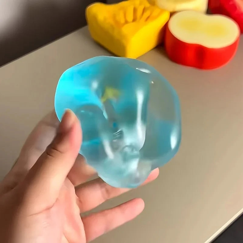 Translucent Squeeze Fidget Ball – 1 Piece, Random Color