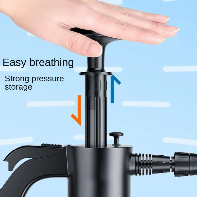 2L Handheld Foam Sprayer for Car High Pressure Hand Pump  With Pressure Relief Valve Car Wash Spray Bottle Window Cleaning Tools
