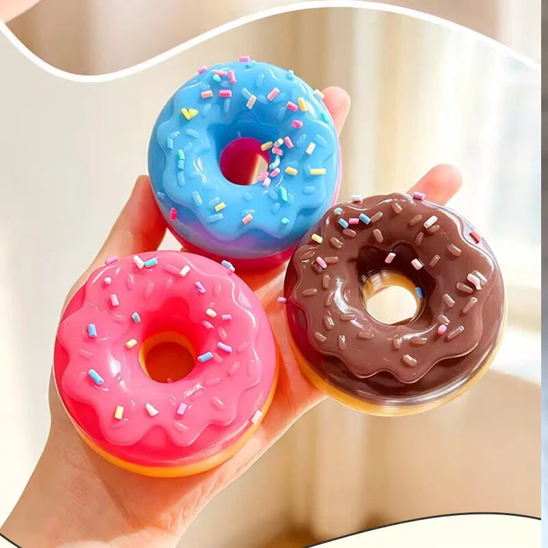 New Doh Egg Donut Sensory Fidget Toy Stress Relief ADHD Anxiety Calming Desk Ornament Focus Squeeze Stressbuster for Kids Adults