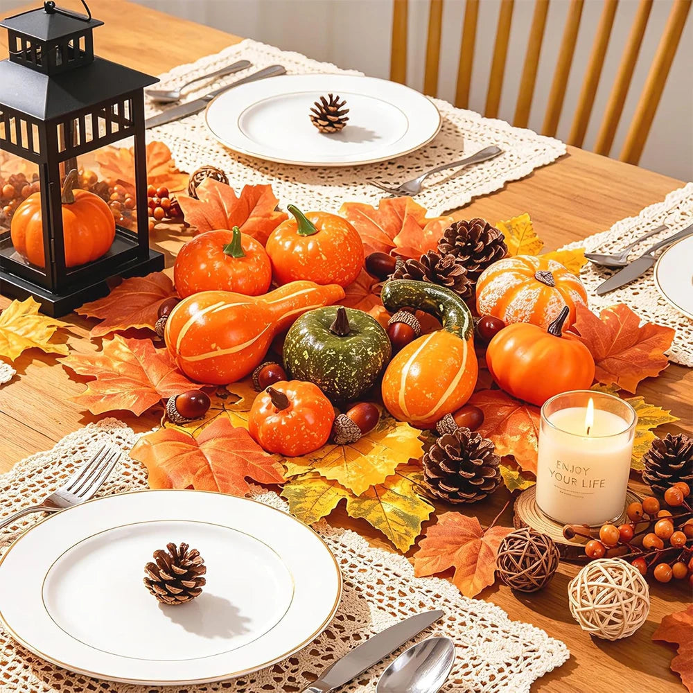 Autumn Harvest Decorations – 50-Piece Set