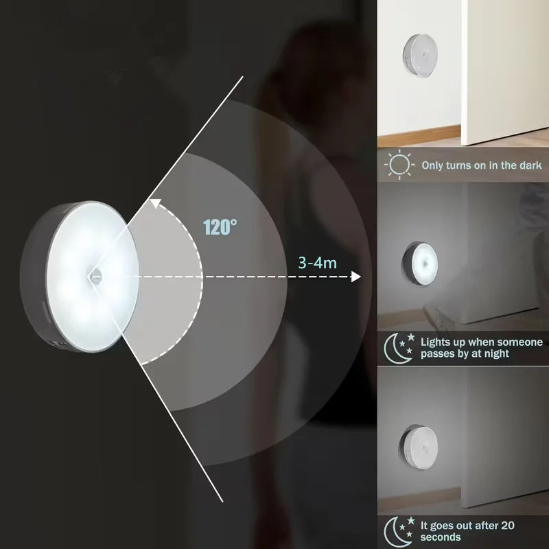 Rechargeable Motion-Sensor LED Night Light