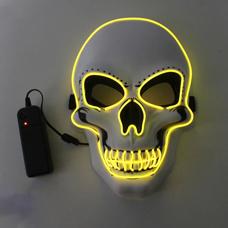 Light-Up Skull Halloween Mask – 3 Lighting Modes