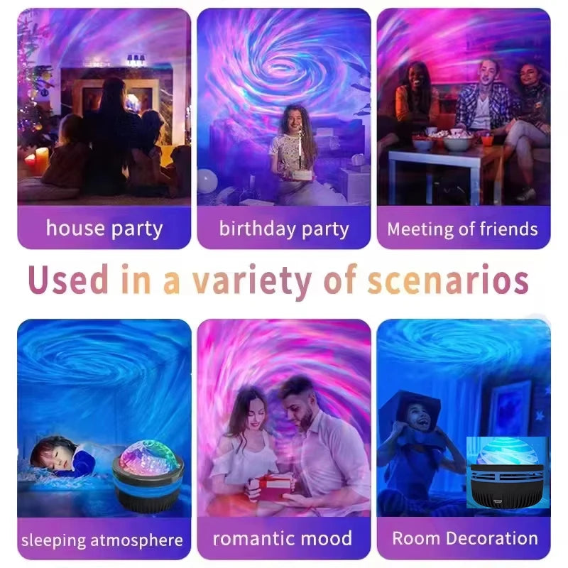 LED Galaxy Projector with Remote – 1 or 2 Pieces