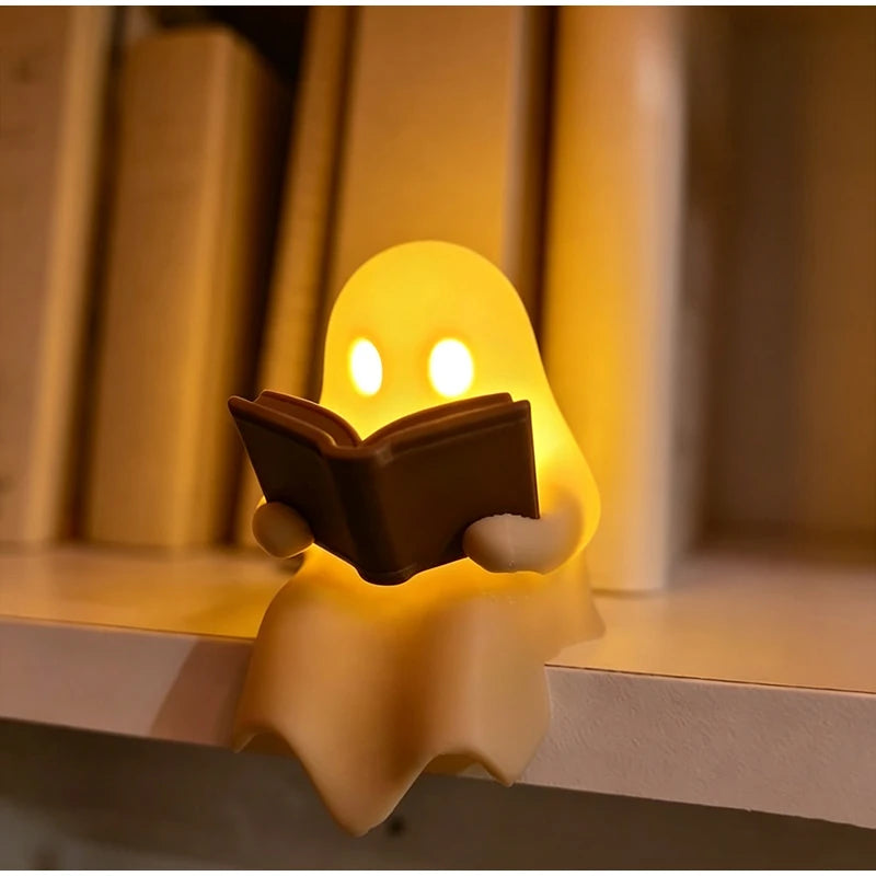 Reading Ghost Halloween Tabletop Decorations – 2 or 3 Pieces