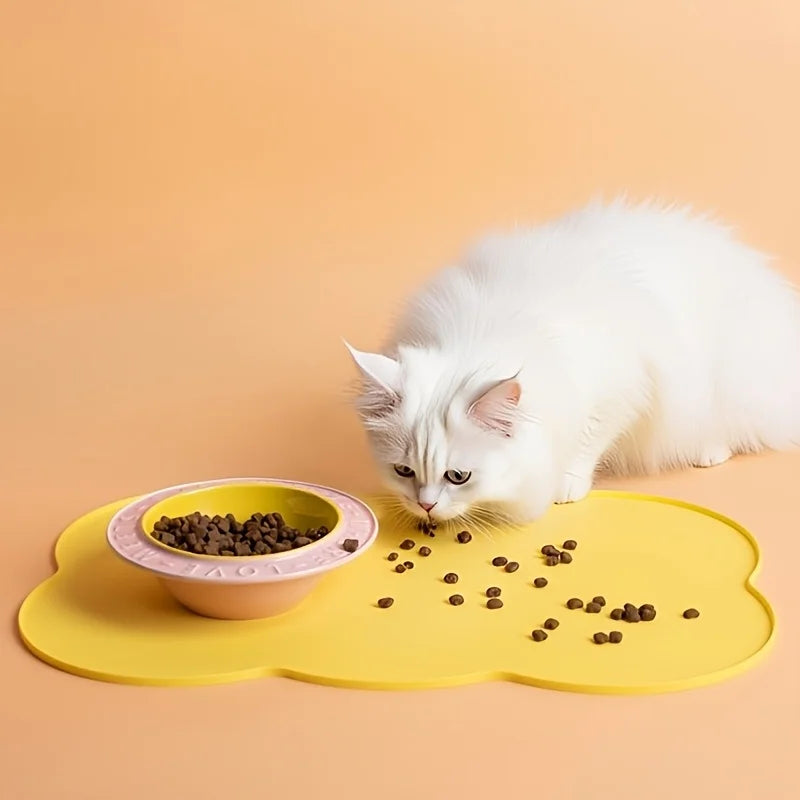 Silicone Pet Feeding Mat with Raised Edge