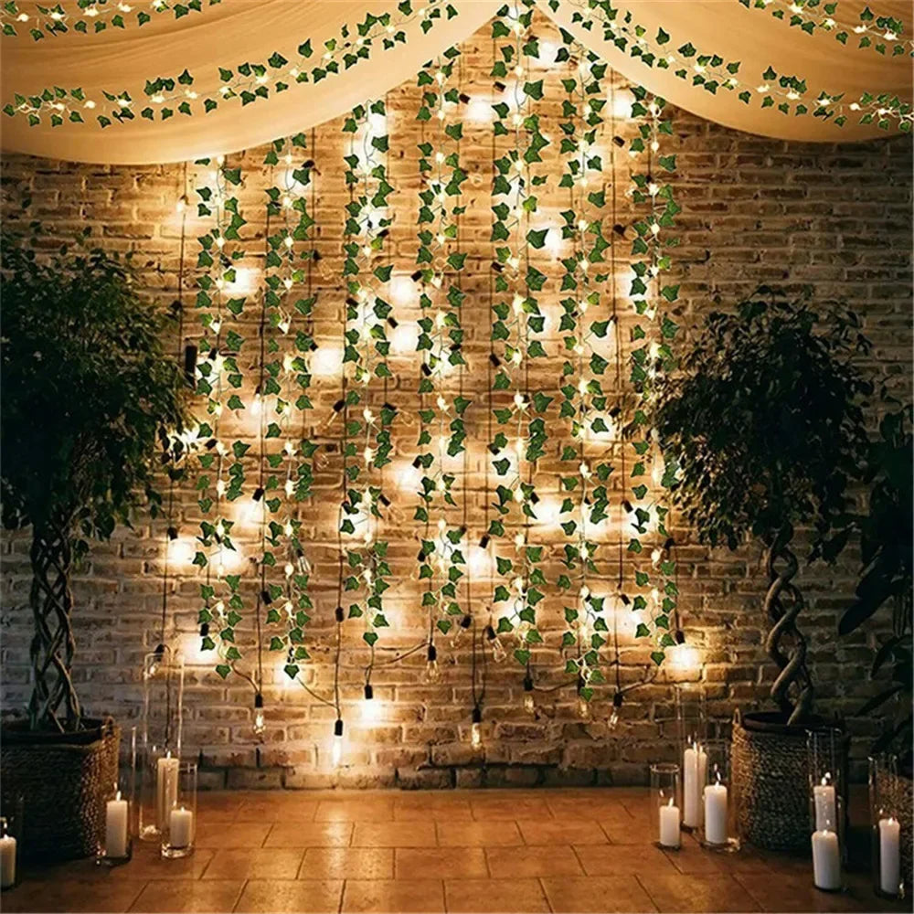 2/5/10M Solar Sunflower Light String Outdoor Fairy Lamp 8 Mode Artificial Plant Leaf for Wedding Camping Garden Fence Decoration