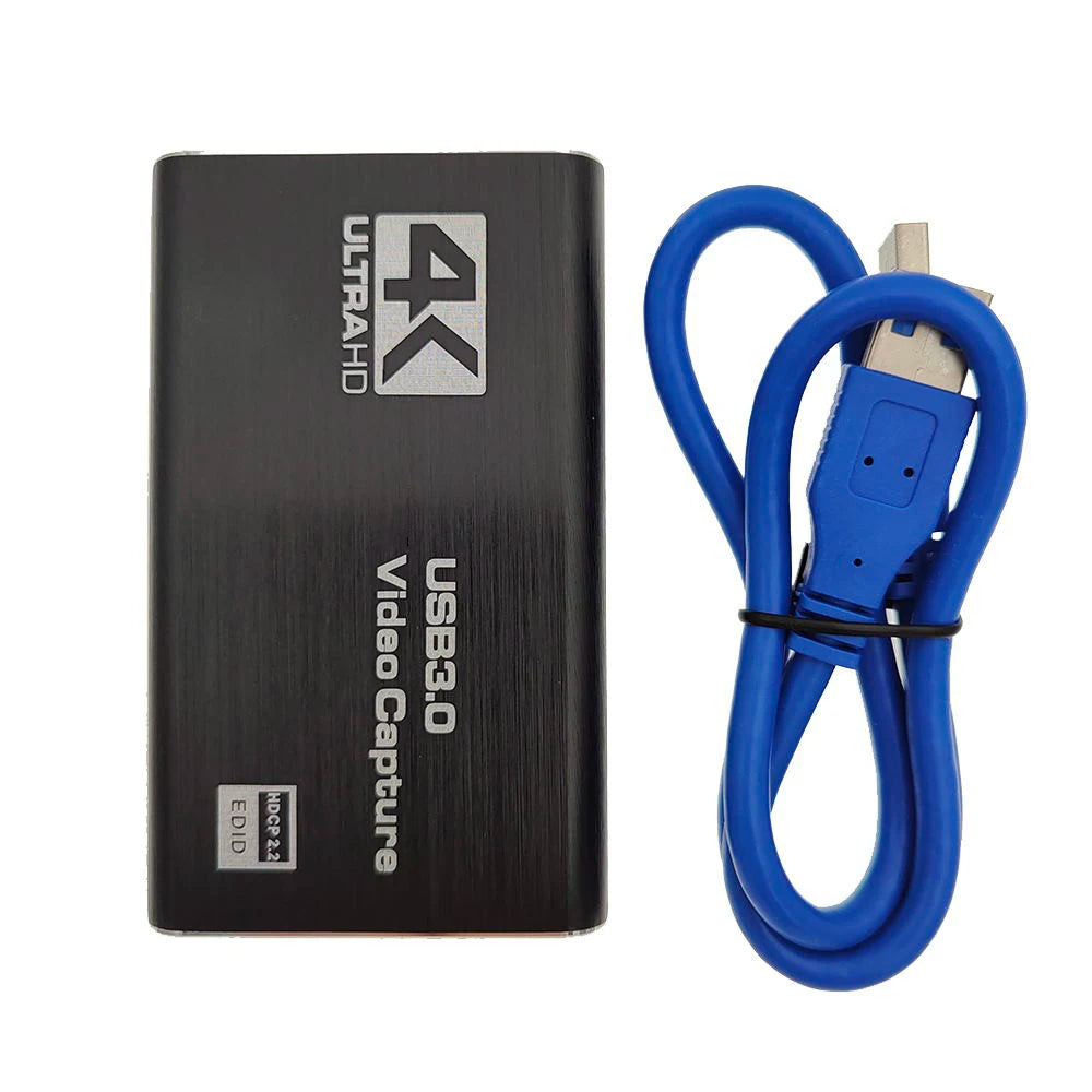 USB 3.0 4K 60HZ 1080P 60Fps HD Audio Video Capture Card Converter for Game Broadcasts Video Recording HDMI-compatible Output