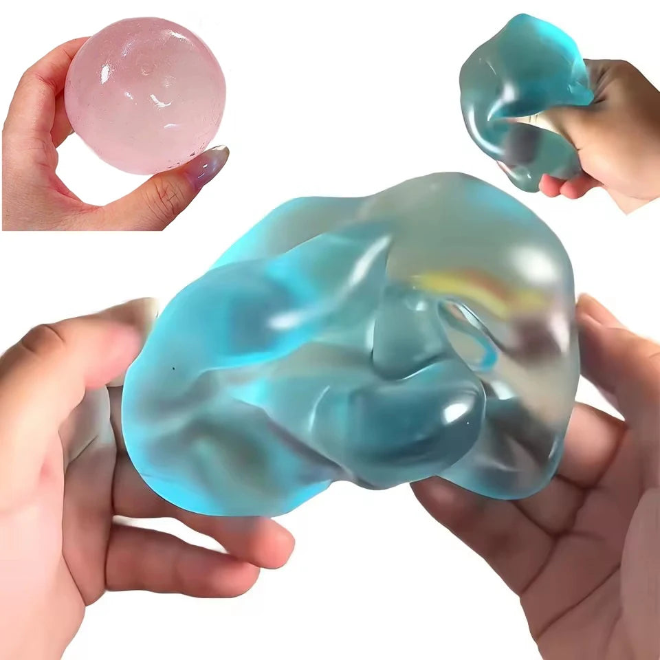 Translucent Squeeze Fidget Ball – 1 Piece, Random Color
