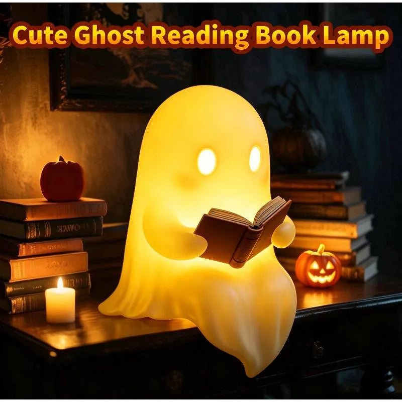 Reading Ghost Halloween Tabletop Decorations – 2 or 3 Pieces