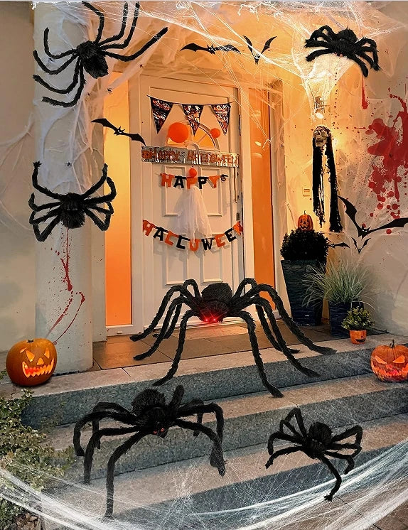 Halloween Spider & Web Decorations – Individual Options