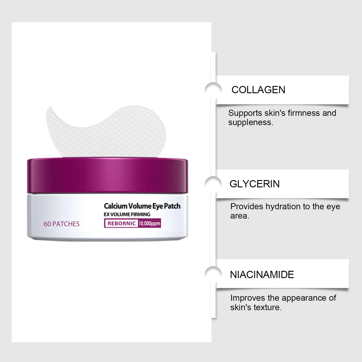 Calcium Anti-Aging Skincare Set – B12 Spicule Serum, Eye Patches & Multi Balm, Fades Fine Lines & Dark Circles