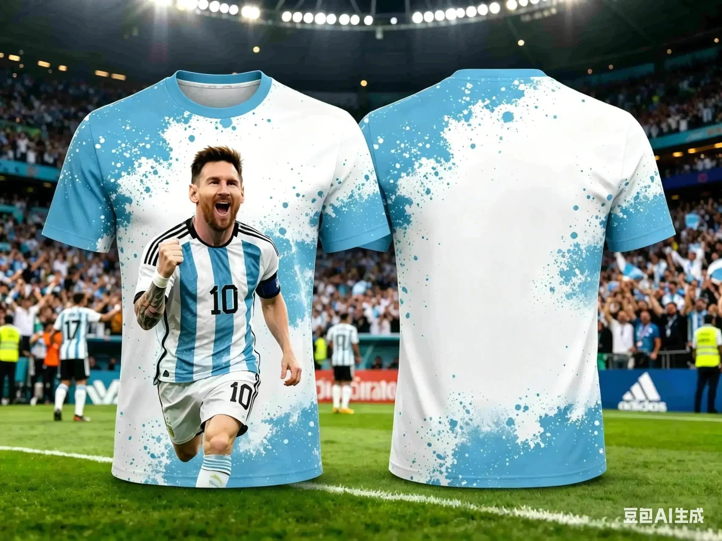 2026 Messi Style Summer 3D Printable  Clothing Football Jersey T-shirt Loose and Comfortable Suitable for Sports Wearing