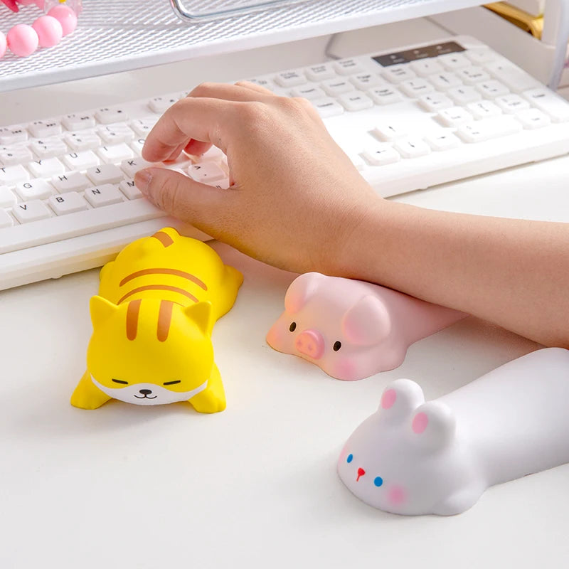 Animal-Shaped Desk Wrist Rest – Rabbit, Pig, Cat or Dog