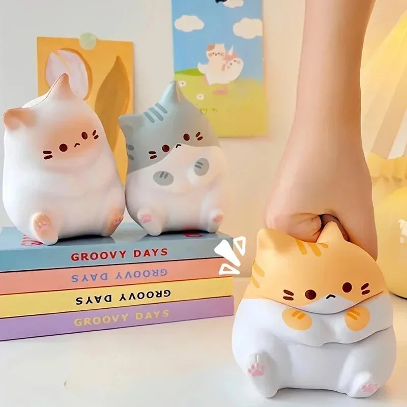 Cartoon Cat Squeeze Fidget Toy – 1 Piece