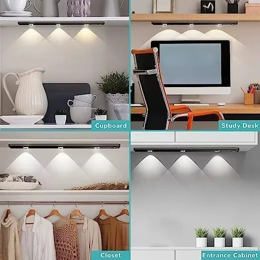 Rechargeable Motion-Sensor Cabinet Light with 3 White Tones