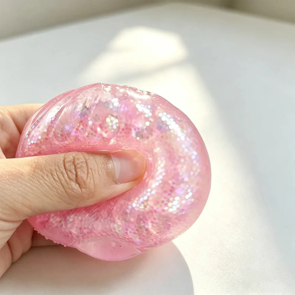 Mini Glitter Dumpling Squishy – Random Assortment