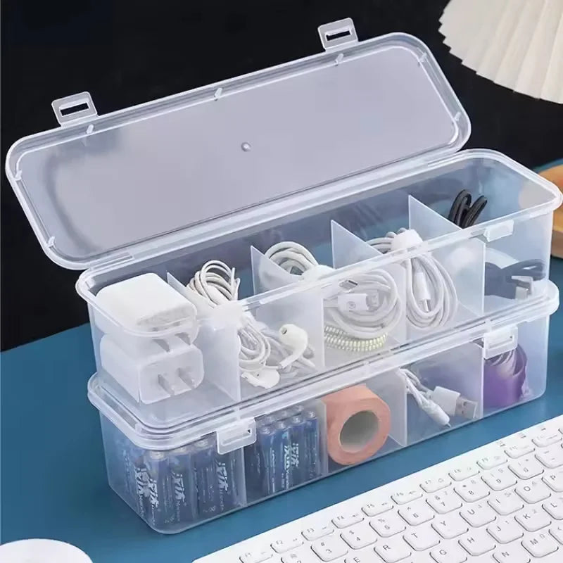 Clear Cable Management Box with Lid – Small, Medium or Large