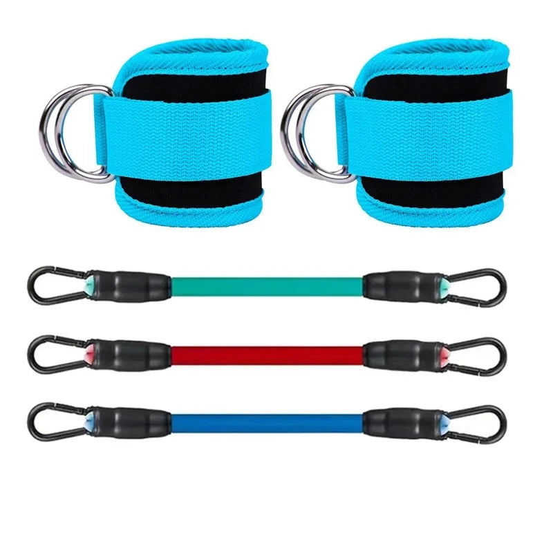 Ankle Resistance Bands Set – Adjustable Elastic Straps for Hip & Glute Training, Home & Gym