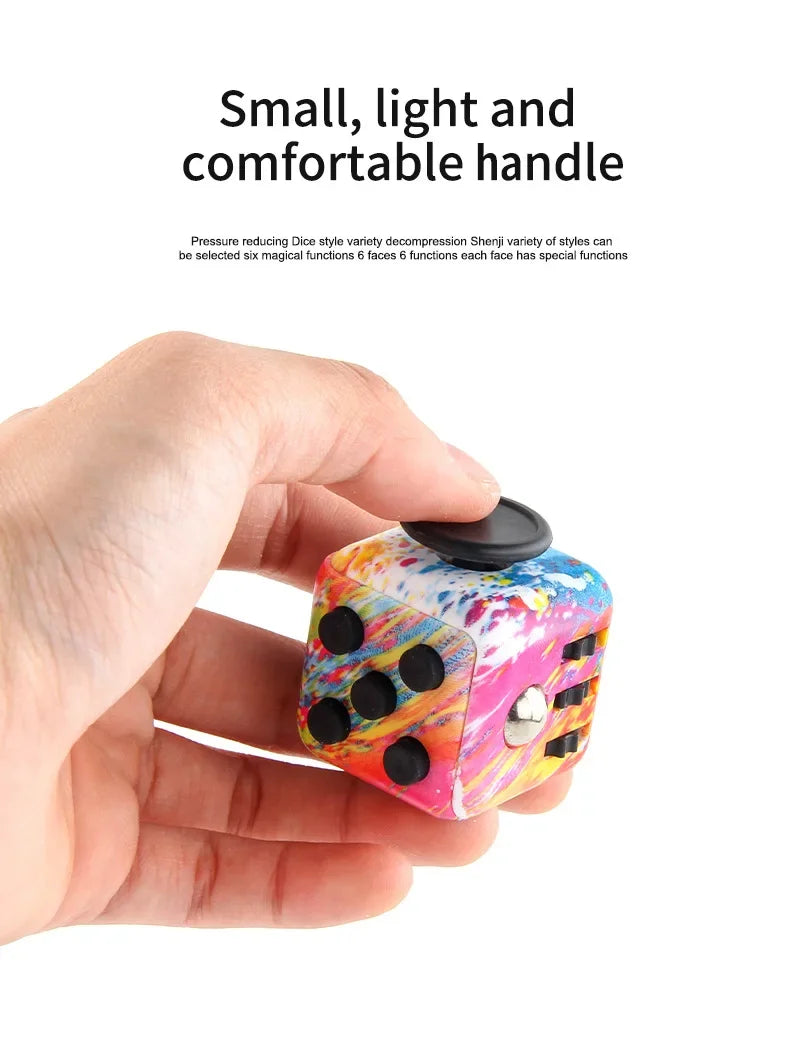 Solid Color Fidget Decompression Dice for Release Stress Autism Anxiety Relieve Adult Kids Stress Relief Anti-Stress Fingertip
