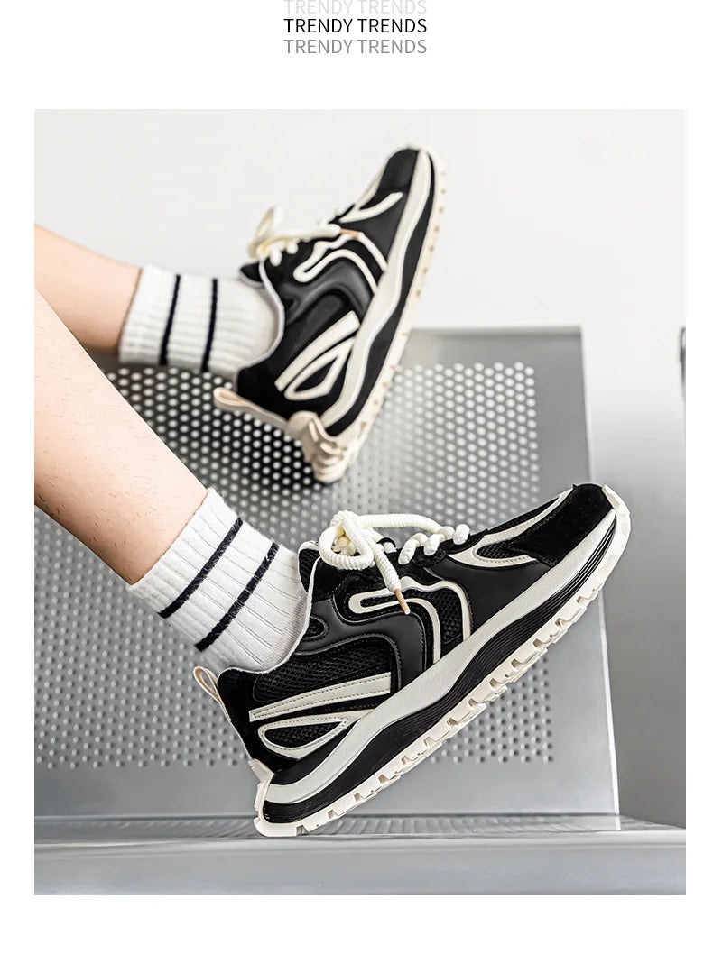 Men's Summer Mesh Breathable Casual Sports Shoes 2026 Versatile Lightweight Running Shoes Soft Sole Student Daddy Comfortable Fo