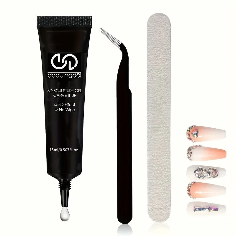 Unscented 3D Nail Art Gel - Ideal for Crafting Your Own Designs, Shaping, And Halloween Decor