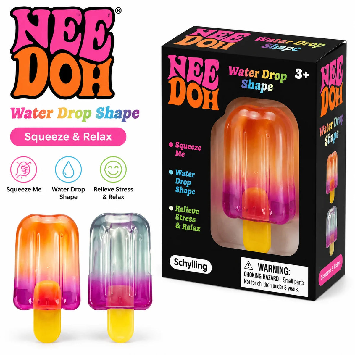 Ice Pop Squishy Squeeze Toy – 1 or 2 Pieces