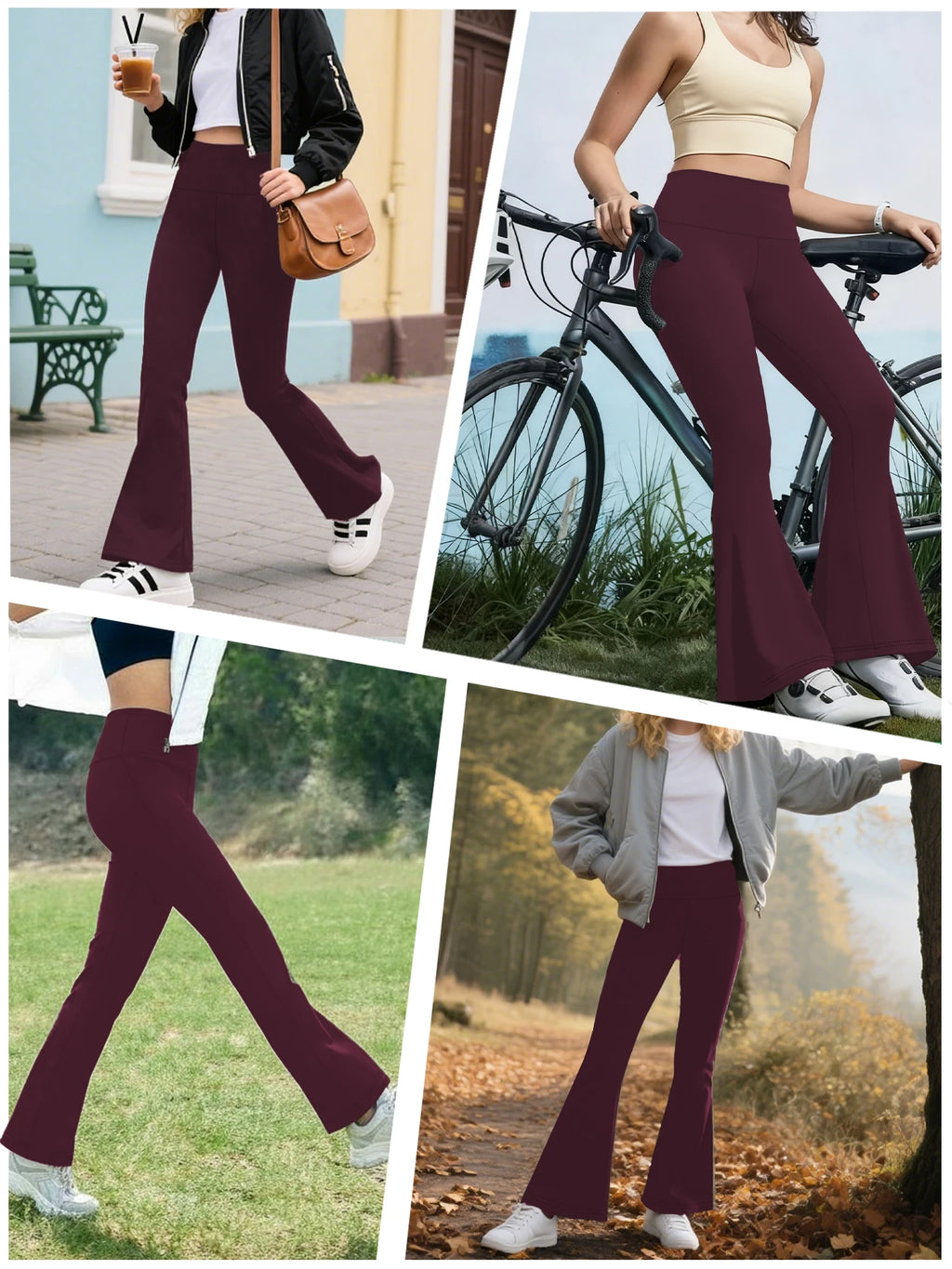 Women's High-Waisted Flare Leggings