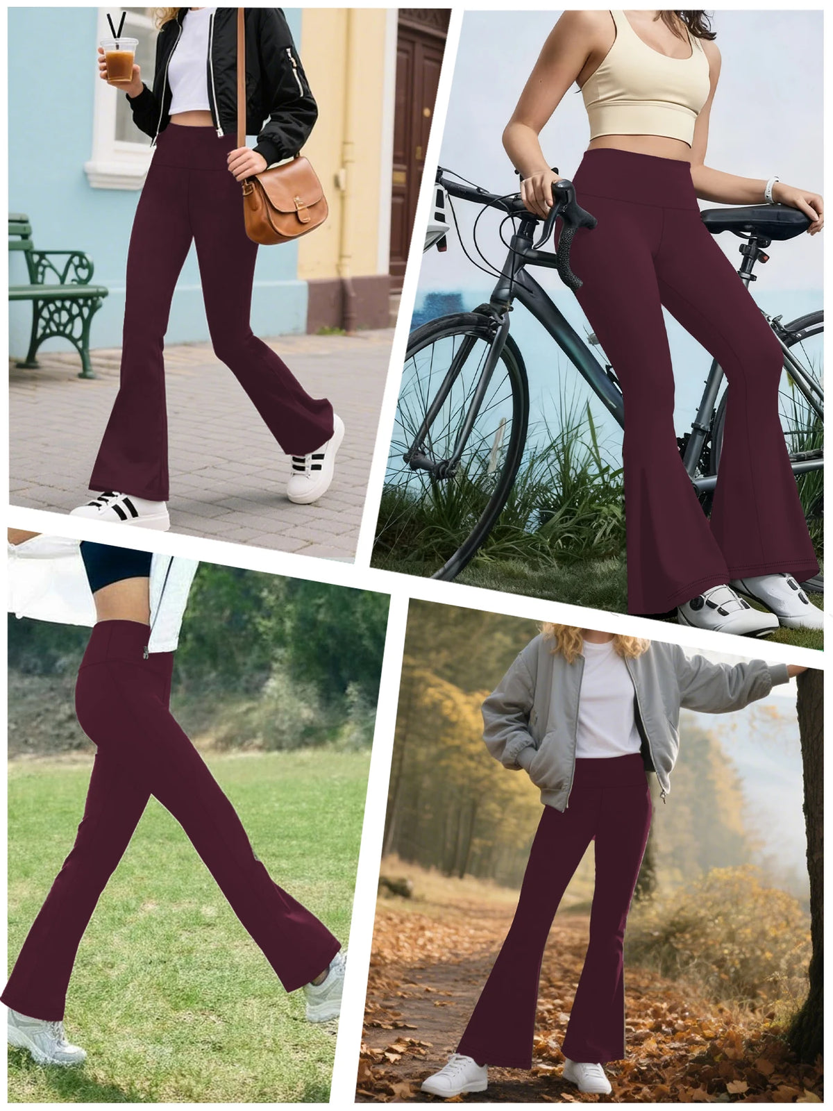 Women's High-Waisted Flare Leggings