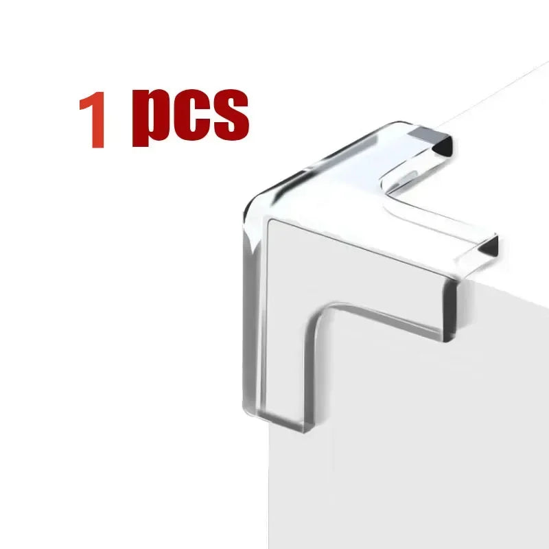 1-6pcs Transparent Table Corner Protector, Edge Sticker, Glass Corner Furniture, Silicone Corner Protector, Table Anti-Collision