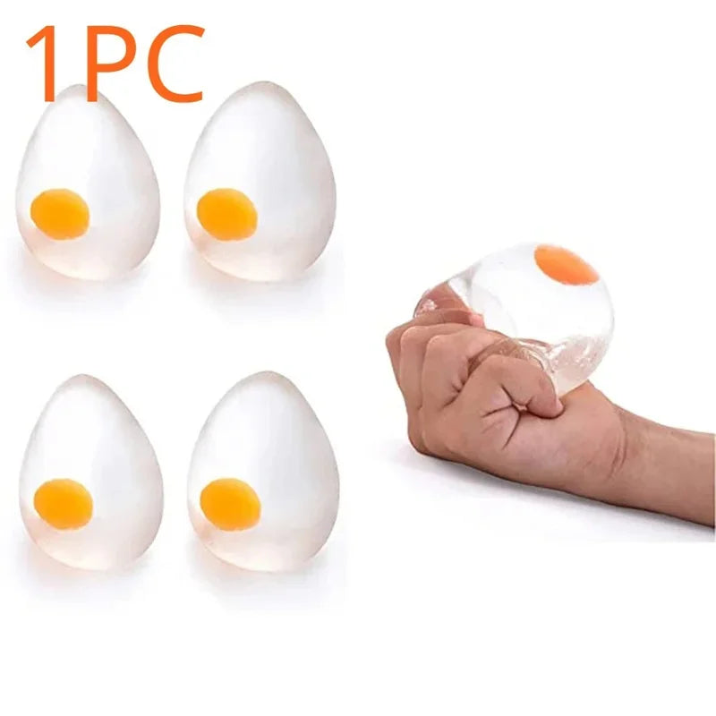 Egg-Shaped Squeeze Fidget Toys – Single & 4-Piece Options