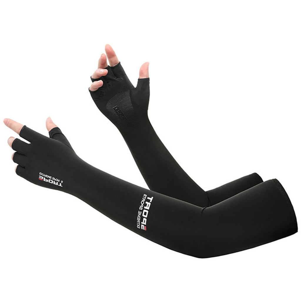 Cooling Arm Sleeves with Fingerless Hand Covers – 3 Colors