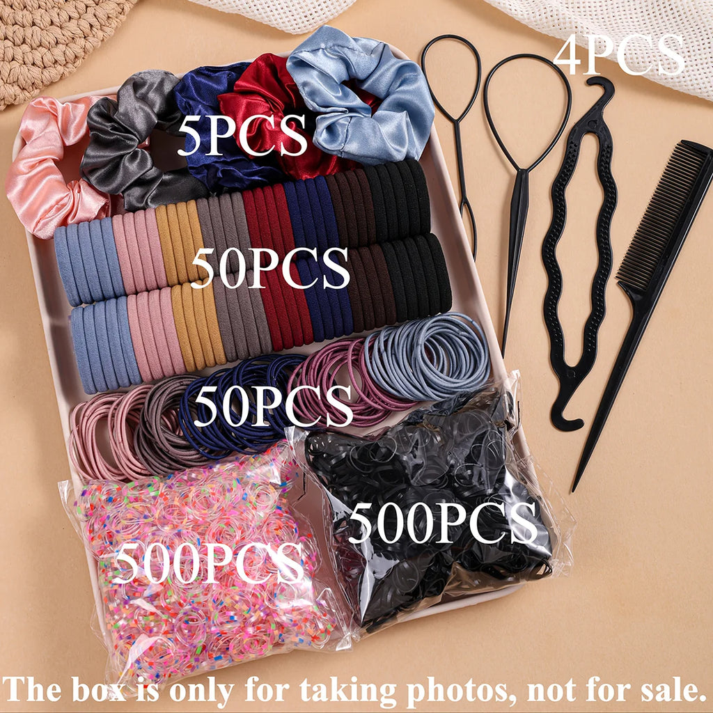 Hair Accessory Set – Scrunchies, Hair Ties & Styling Tools