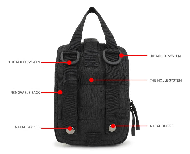 Tactical Molle First Aid Pouch – EDC Waist Pack for Hunting, Camping & Outdoor Use