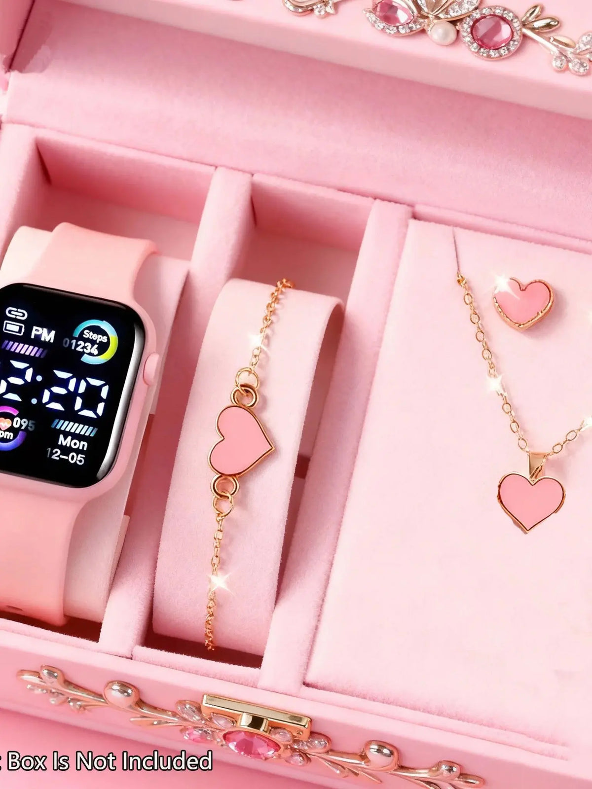 Digital Watch & Jewelry Accessory Set – 5 or 6 Pieces