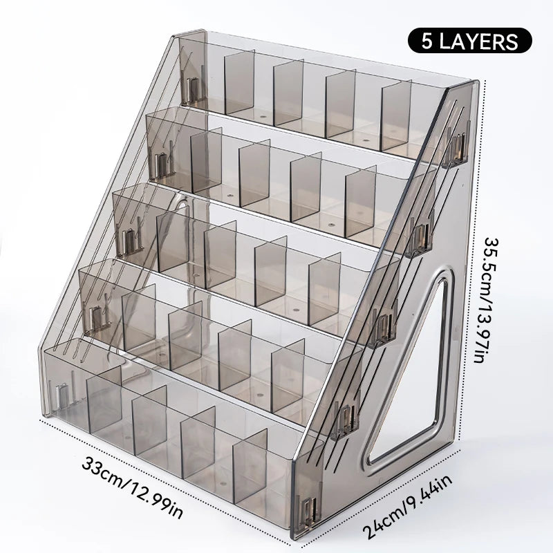 Tiered Nail Polish Display Rack – 3–7 Tier Options